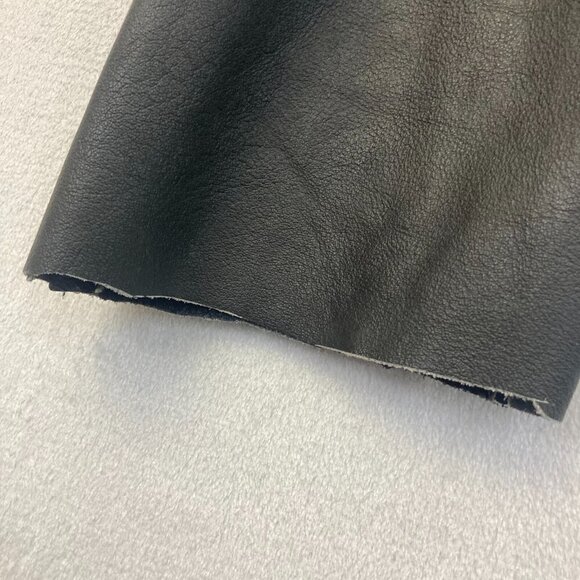 Leather Club Chaps Mens Large L Black Motorcycle Adjustable Belt Zip Side Snap - Picture 10 of 16